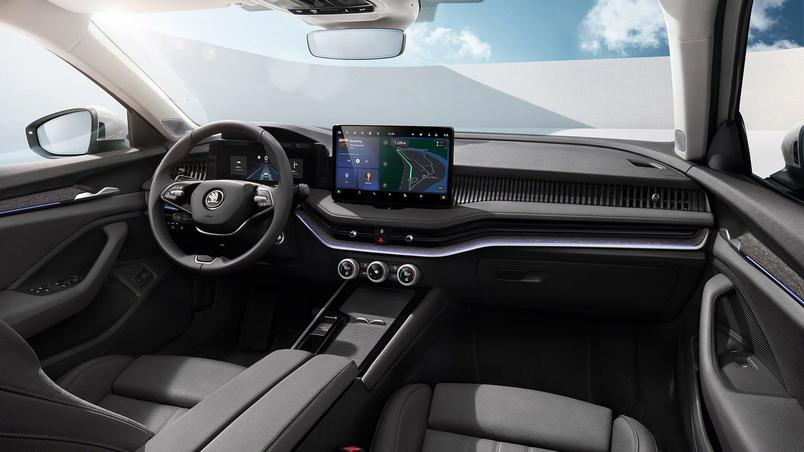 A free-standing infotainment system headlines the new interior